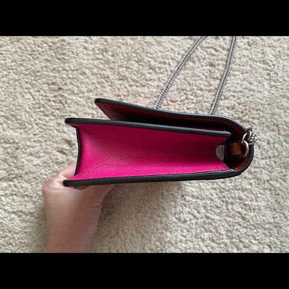 Givenchy Fuchsia Emblem Crossbody Bag/Clutch - Picture 5 of 9
